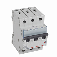 LEGRAND 404001 Автоматический выключатель TX3 6000, 6 кА, тип характеристики B, 3П, 400 В~, 20 А