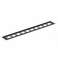 DANNMAN CO-37U-VP-RAL9005 Вертикальный кабельный организатор плоский, 37U, черный