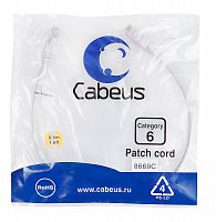 Патч-корды Cabeus PC-UTP-RJ45-Cat.6-0.5m-WH