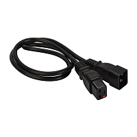 LANMASTER LAN-PP19L/20-3.0-BK Шнур питания с блокировкой C19-C20, 3х1.5, 220В, 16А, черный, 3 метра