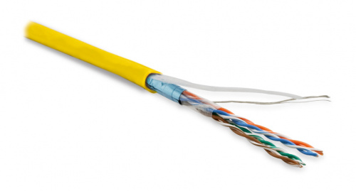 Кабель витая пара Hyperline FUTP4-C5E-P26-IN-LSZH-YL-100