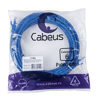 Патч-корды Cabeus PC-UTP-RJ45-Cat.6-5m-BL-LSZH