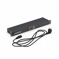 DANNMAN TMP-230V/2w-RAL9005 Панель контрольная микропроцессорная, 1U, для шкафов 19''