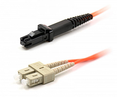 Hyperline FC-D2-62-MTRJF/PR-SC/PR-H-1M-LSZH-OR Патч-корд волоконно-оптический (шнур) MM 62.5/125