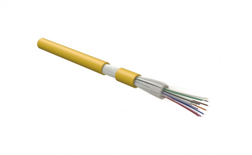 Волоконно-оптический кабель Hyperline FO-DT-IN-9S-8-HFLTx-YL