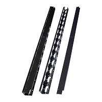 Datarex DR-442311 Вертикальный кабельный организатор (пара) 26U для шкафов шириной 800мм, черный