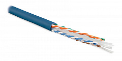 Hyperline UUTP4-C6-S23-IN-PVC-BL-305 (305 м) Кабель витая пара, неэкранированная U/UTP, категория 6