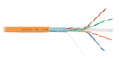 NIKOMAX NMC 9240C-OR Кабель F/UTP 4 пары, Кат.6 (Класс E), тест по ISO/IEC, 250МГц, одножильный