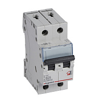 LEGRAND 403988 Автоматический выключатель TX3 6000, 6 кА, тип характеристики B, 2П, 230/400 В~, 25 А
