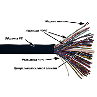 TWT TWT-5EUTP50-OUT Кабель UTP, 50 пар, Кат.5e, для внешней прокладки, -40°С - +75°С, 305 метров