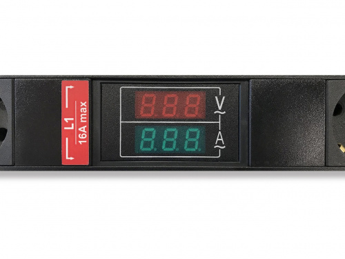 Блоки силовых розеток Hyperline SHE-24SH-BAV-CB