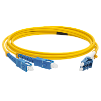 LANMASTER LAN-2LC-2SC/SU-7.0 Патч-корд оптический, LSZH, дуплексный, LC/UPC-SC/UPC, SM OS2, 7.0 м