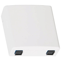 NIKOMAX NMF-WO02SCUS2-CS-WT Оптическая розетка (кросс), укомплектованная на 2 порта SC/UPC, SM 9/125
