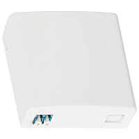 NIKOMAX NMF-WO02LCUS2-CS-WT Оптическая розетка (кросс), укомплектованная на 2 порта LC/UPC, SM 9/125