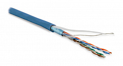 Hyperline FUTP4-C5E-P26-IN-LSZH-BL-100 (100 м) Кабель витая пара, экранированная F/UTP, категория 5e