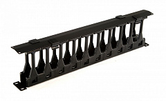 Hyperline CMF-1U-FPL106-MCOV-RAL9005 Кабельный организатор с крышкой, глубина 106 мм, 19