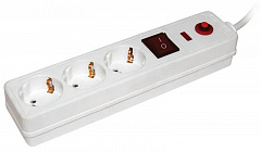 IEK WFP10-16-03-01-N Сетевой фильтр СФ-03К 16А 3 места 2P+PE/1,5м 3х1мм2