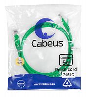Патч-корды Cabeus PC-UTP-RJ45-Cat.5e-1m-GN