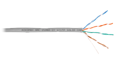 NIKOMAX NMC 2101A-GY Кабель U/UTP 4 пары, Кат.5e (Класс D), тест по ISO/IEC, 100МГц, одножильный