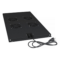 Cabeus TRAY-120-BK Модуль вентиляторный с 4-я вентиляторами для установки в напольные шкафы