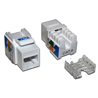 TWT TWT-OK45UTP/6-WH Модуль Keystone RJ45, Cat.6, UTP, 90 градусов, белый