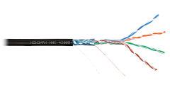 NIKOMAX NMC 4200B-BK Кабель F/UTP 4 пары, Кат.5e (Класс D), тест по ISO/IEC, 100МГц, одножильный