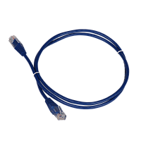 TWT-45-45-1.5-BL Патч-корд UTP кат.5e, с заливными колпачками, 1.5 м, синий