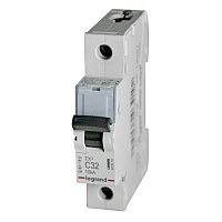 LEGRAND 403919 Автоматический выключатель TX3 6000, 10 кА, тип характеристики C, 1П, 230/400 В~, 32А