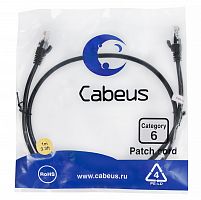 Патч-корды Cabeus PC-UTP-RJ45-Cat.6-1m-BK