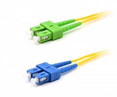 TWT TWT-2SC-2SC/SAU-2.0 Патч-корд оптический, PVC, дуплексный, SC/APC-SC/UPC, SM OS2, 2.0 м
