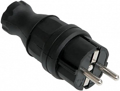 IEK PKR01-016-2-K02 ВБп3-1-0м Вилка прямая каучук 16А 2Р+E ОМЕГА IP44