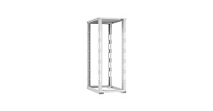 TLK TRD-336010-R-GY Монтажная стойка двухрамная с разборной рамой 19