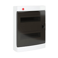 ДКС 84924 Щиток настен.с двер.24мод.,IP41,бел.,с клем.блок.2х87508 и замком
