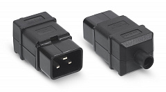 Cabeus IEC-320-C20 Вилка С20 разборная, 16А, 250 V, черная