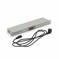 DANNMAN TMP-230V/2w-RAL7035 Панель контрольная микропроцессорная, 1U, для шкафов 19''