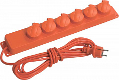 IEK WYP10-16-06-05-44-N Удлинитель У06В 6 места IP44 с/з 5м 3х1мм2 16А/250В