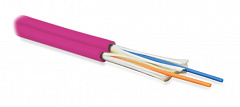 Hyperline FO-D2-IN-504-2-LSZH-MG Кабель волоконно-оптический 50/125 (OM4) многомодовый, 2 волокна