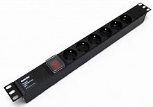 Блоки силовых розеток Hyperline SHE19-6SH-S-IEC