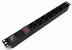 Hyperline SHE19-6SH-S-IEC Блок розеток для 19