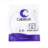 Патч-корды Cabeus PC-UTP-RJ45-Cat.6-0.3m-WH-LSZH
