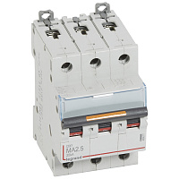LEGRAND 409877 Авт.выкл.DX3 3П MA2,5A 25кА