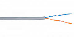NETLAN EC-UU002-5-PVC-GY-1 Кабель U/UTP 2 пары, Кат.5 (Класс D), 100МГц, одножильный, внутренний