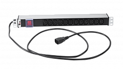 Rem R-10-12C13-V-440-1.8 Блок розеток Rem-10 с выключателем, 12 IEC 60320 C13, 10 A, 19