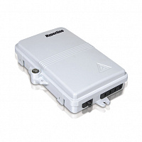 Hyperline FO-WBI-4A-GY Бокс оптический настенный, 4 порта (SC, duplex LC), без пигтейлов и адаптеров