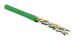 Hyperline UUTP4-C5E-P24-IN-LSZH-GN-100 (100 м) Кабель витая пара, U/UTP, категория 5e, 4 пары