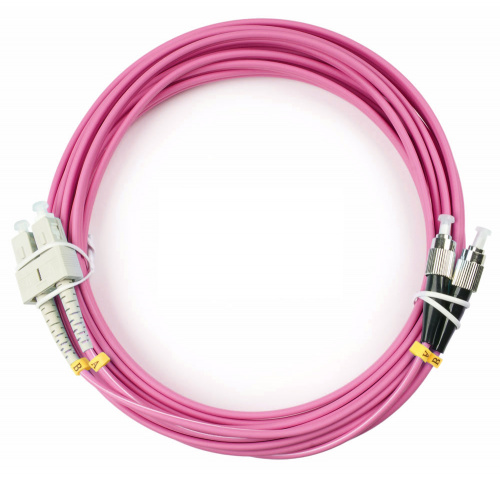 Патч-корды оптические Cabeus FOP-50-OM4-SC-FC-20m