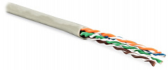 Hyperline UUTP4-C6-P24-NCR-IN-LSZH-GY-100 (100 м) Кабель витая пара, U/UTP, категория 6, 4 пары