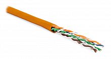 Кабель витая пара Hyperline UUTP4-C5E-P24-IN-LSZH-OR-100