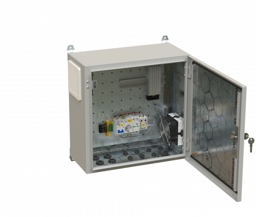 Всепогодные шкафы и боксы Dannman OBS-E-3215-S3000-IP54-R7035 фото 4