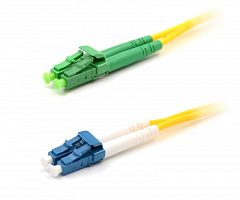 LANMASTER LAN-2LC-2LC/SAU-1.0 Патч-корд оптический, LSZH, дуплексный, LC/APC-LC/UPC, SM OS2, 1.0 м